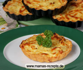 Bild von Kleine Kohlrabi Käse Quiche